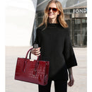 Bolsa Feminina de Couro Legítimo Crocodilo - Redmoon