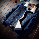Jaqueta Jeans Oversized Masculina Forrada com Lã - Comfort Denim