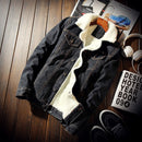 Jaqueta Jeans Oversized Masculina Forrada com Lã - Comfort Denim