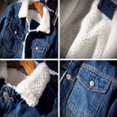 Jaqueta Jeans Oversized Masculina Forrada com Lã - Comfort Denim