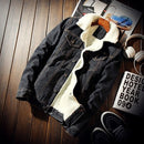 Jaqueta Jeans Oversized Masculina Forrada com Lã - Comfort Denim