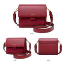 Bolsa Crossbody Luxuosa de Couro Legítimo -  Scarlet.