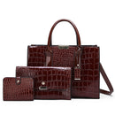 Bolsa Feminina de Couro Legítimo Crocodilo - Redmoon