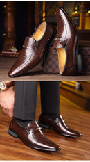 Sapato Social Masculino de Couro Legítimo - Aligator Style