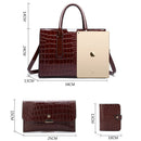 Bolsa Feminina de Couro Legítimo Crocodilo - Redmoon