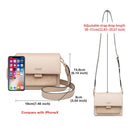 Bolsa Crossbody Luxuosa de Couro Legítimo -  Scarlet.