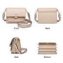 Bolsa Crossbody Luxuosa de Couro Legítimo -  Scarlet.
