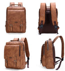 Mochila De Couro Legítimo Jeep - Traveling Backpack