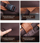 Mochila De Couro Legítimo Jeep - Traveling Backpack