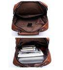 Mochila De Couro Legítimo Jeep - Traveling Backpack