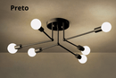 Lustre Elegante De Ferro Forjado -Lumière Bellezza