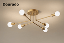 Lustre Elegante De Ferro Forjado -Lumière Bellezza