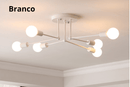 Lustre Elegante De Ferro Forjado -Lumière Bellezza