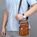 Bolsa De Couro Legítimo Transversal Para Celular- Jeep Mens