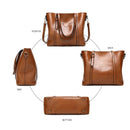 Bolsa Feminina de Ombro em Couro Legítimo - Mulher Elegante
