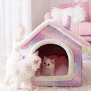 Casa com Caminha para Cachorros e Gatos - Pet Bed House - Fragamaiapet  COLECAO_GATOS  COLECAO_CACHORROS  casinha para gato  casinha para cachorro  caminha pet  caminha para pet  caminha para gato  caminha para cachorro  caminha gato  caminha cachorro  cama pet  cama para pet  cama para gato  cama para cachorro  cama gato  cama cachorro