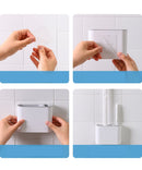 Kit de Limpeza Para Banheiro com Suporte de Parede - Clean Bathroom