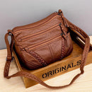 Bolsa Feminina de Couro Legítimo Transversal - Elite Chic