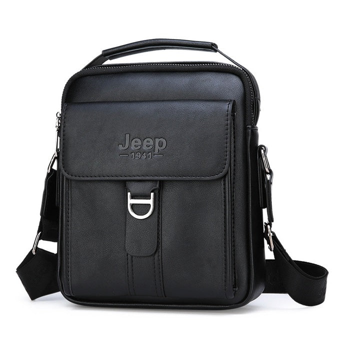 Bolsa Masculina de Couro Jeep Transversal Impermeável - Slim Bag