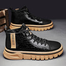Bota Masculina de Couro Legítimo Impermeável e Sola Tratorada - Aligator