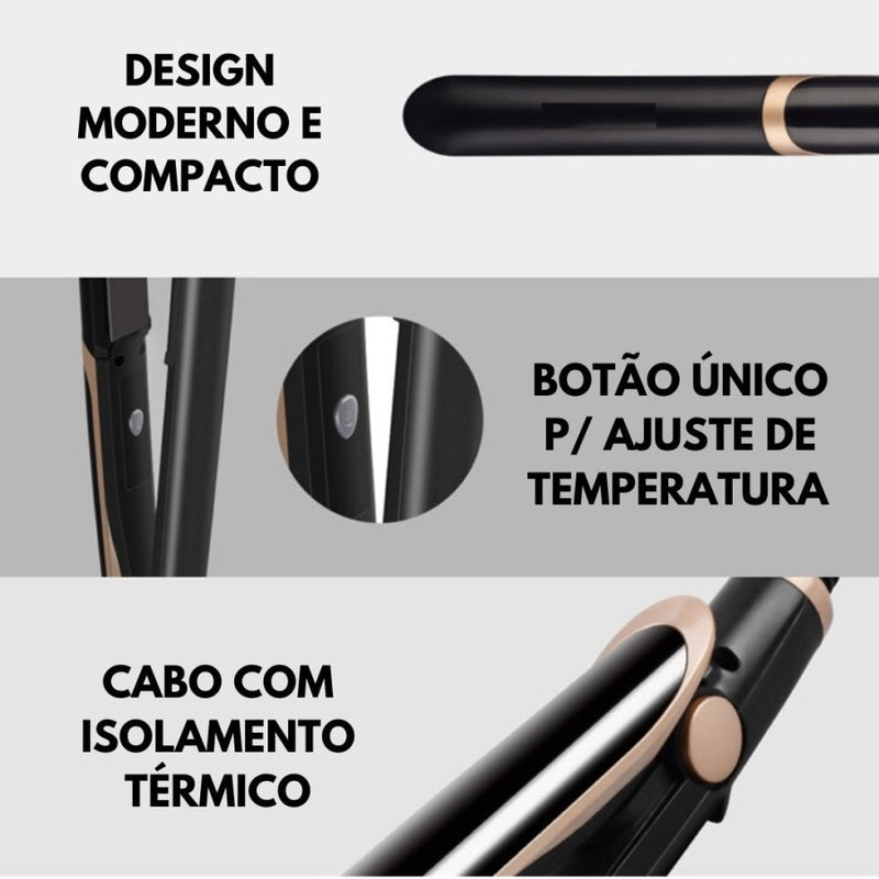 Chapinha Profissional de Titanium Progressiva e Cachos - Beauty Hair