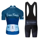 Conjunto Ciclismo Masculino Gel Camisa e Bretelle - Strava Elite