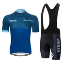 Conjunto Ciclismo Masculino Gel Camisa e Bretelle - Strava Elite