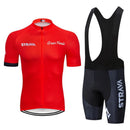 Conjunto Ciclismo Masculino Gel Camisa e Bretelle - Strava Elite