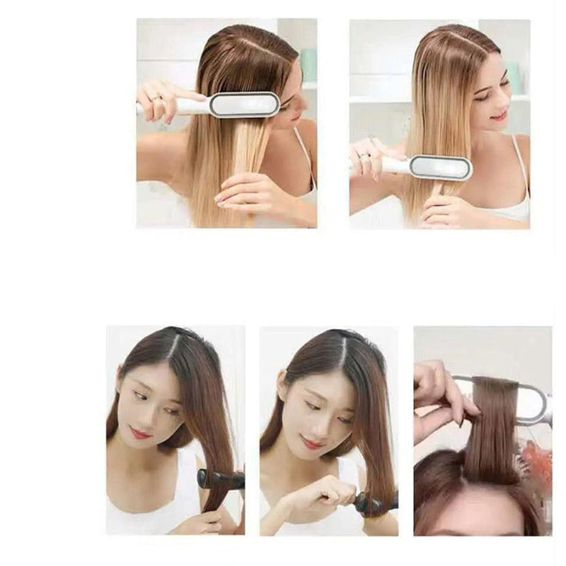 Escova Alisadora e Secadora de Cabelo - Inova Hair