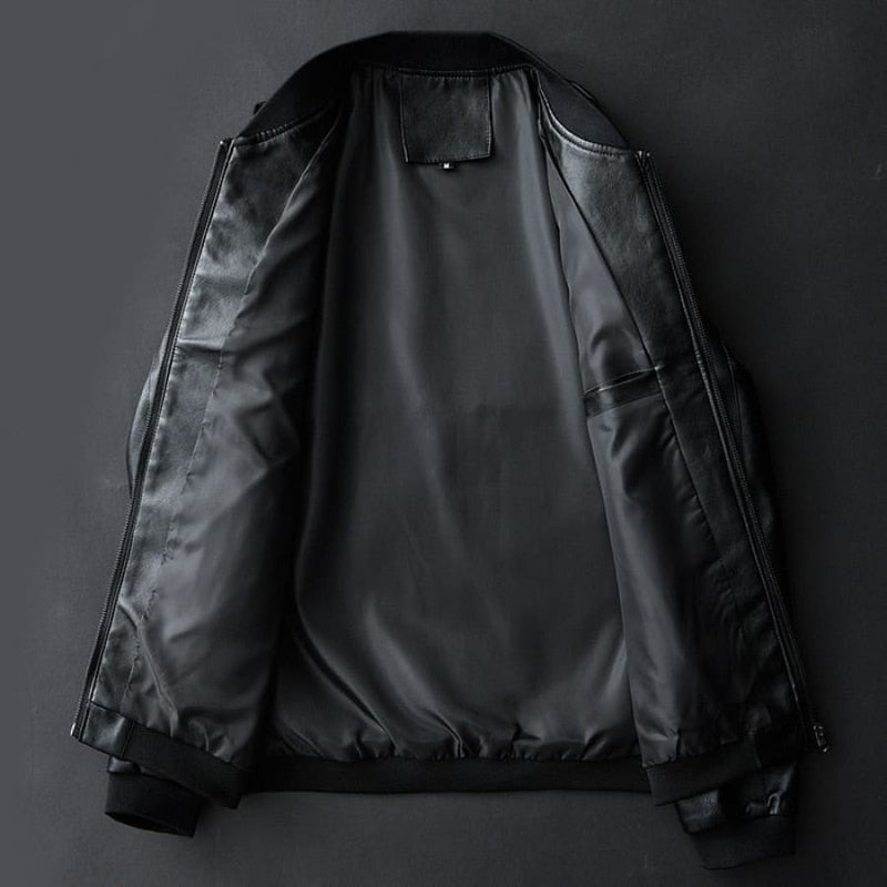 Jaqueta de Couro Masculina Casual Confortável - Leather Max