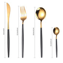 Jogo de Talheres de Luxo 24 Peças para Mesa e Cozinha - Majestic Lux