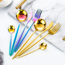 Jogo de Talheres de Luxo 24 Peças para Mesa e Cozinha - Majestic Lux
