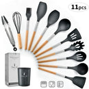 Jogo de Utensílios de Cozinha de Silicone 12 Peças - Cook Safe