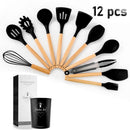 Jogo de Utensílios de Cozinha de Silicone 12 Peças - Cook Safe