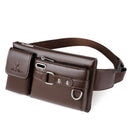 Bag Masculina Transversal de Couro Legítimo À Prova D'água - New Époque
