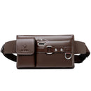 Bag Masculina Transversal de Couro Legítimo À Prova D'água - New Époque