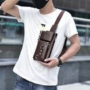 Bag Masculina Transversal de Couro Legítimo À Prova D'água - New Époque