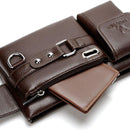 Bag Masculina Transversal de Couro Legítimo À Prova D'água - New Époque