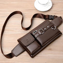 Bag Masculina Transversal de Couro Legítimo À Prova D'água - New Époque