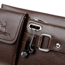 Bag Masculina Transversal de Couro Legítimo À Prova D'água - New Époque