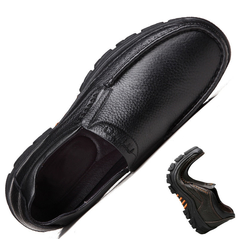 Sapato Masculino Casual Slip On de Couro Legítimo - Active Comfort